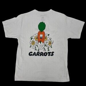 Carrots By Anwar Men's Size M Carrots Flower T-Shirt White